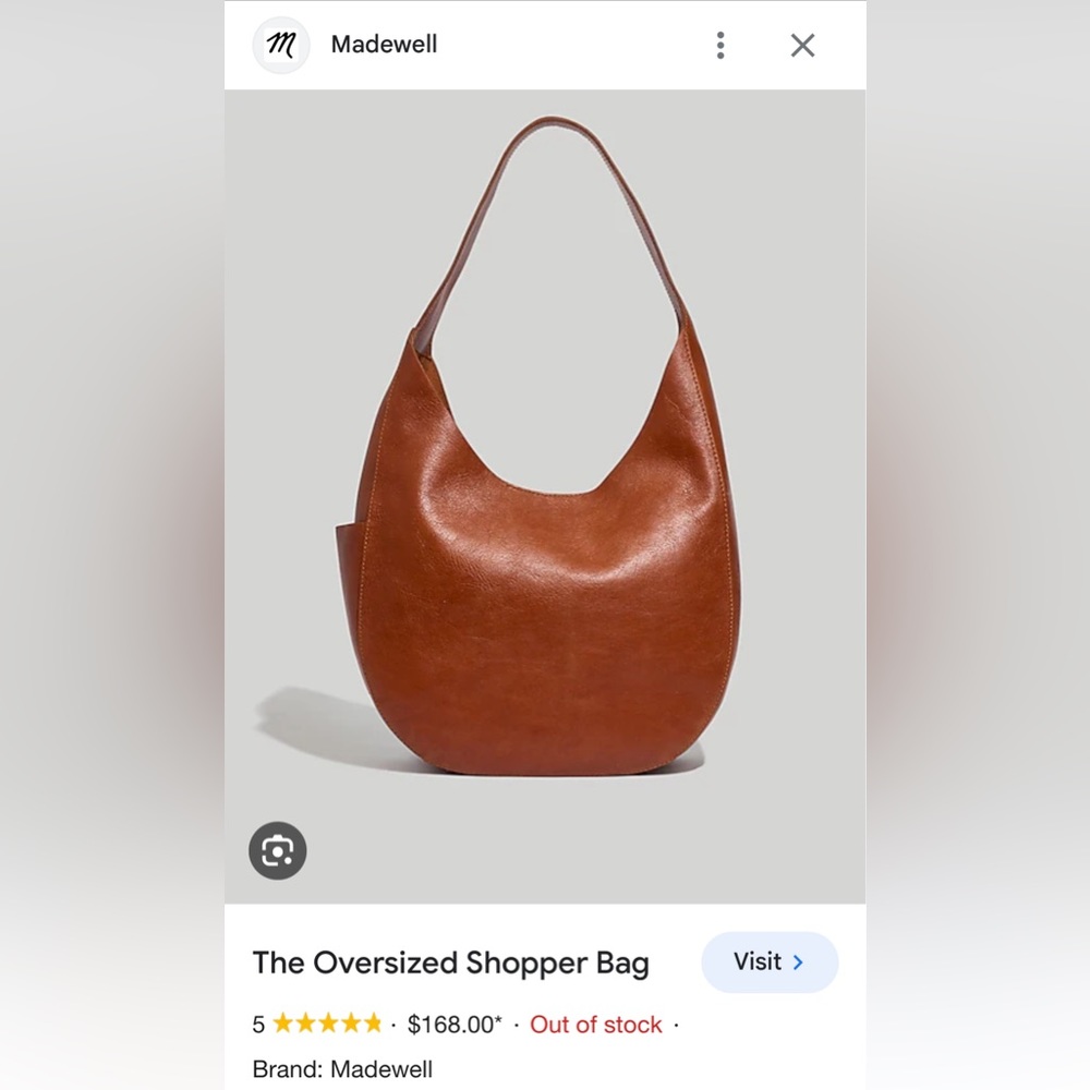 Madewell oversized shopper bag